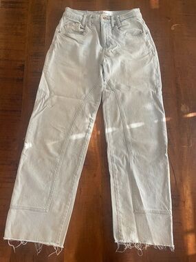 We The Free Light Wash High-Rise Straight Jeans